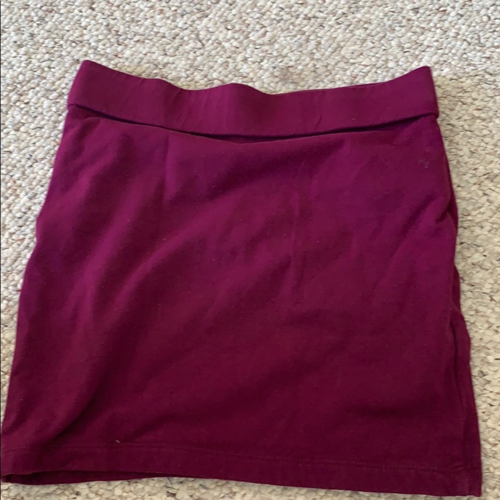 Velvet color skirt